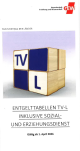TV-L Entgelttabellen inklusive Sozial-und Erziehungsdienst 