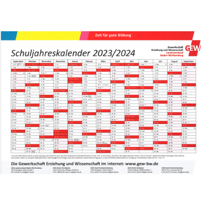 Kalender - GEW Shop Baden-Württemberg